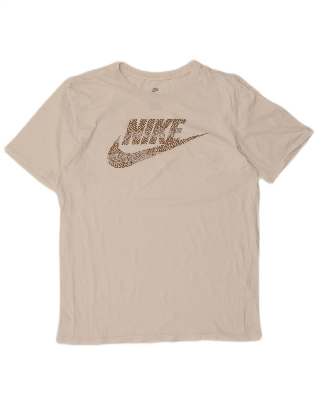 Nike Herre Athletic Cut Grafisk T-Shirt Top Medium White
