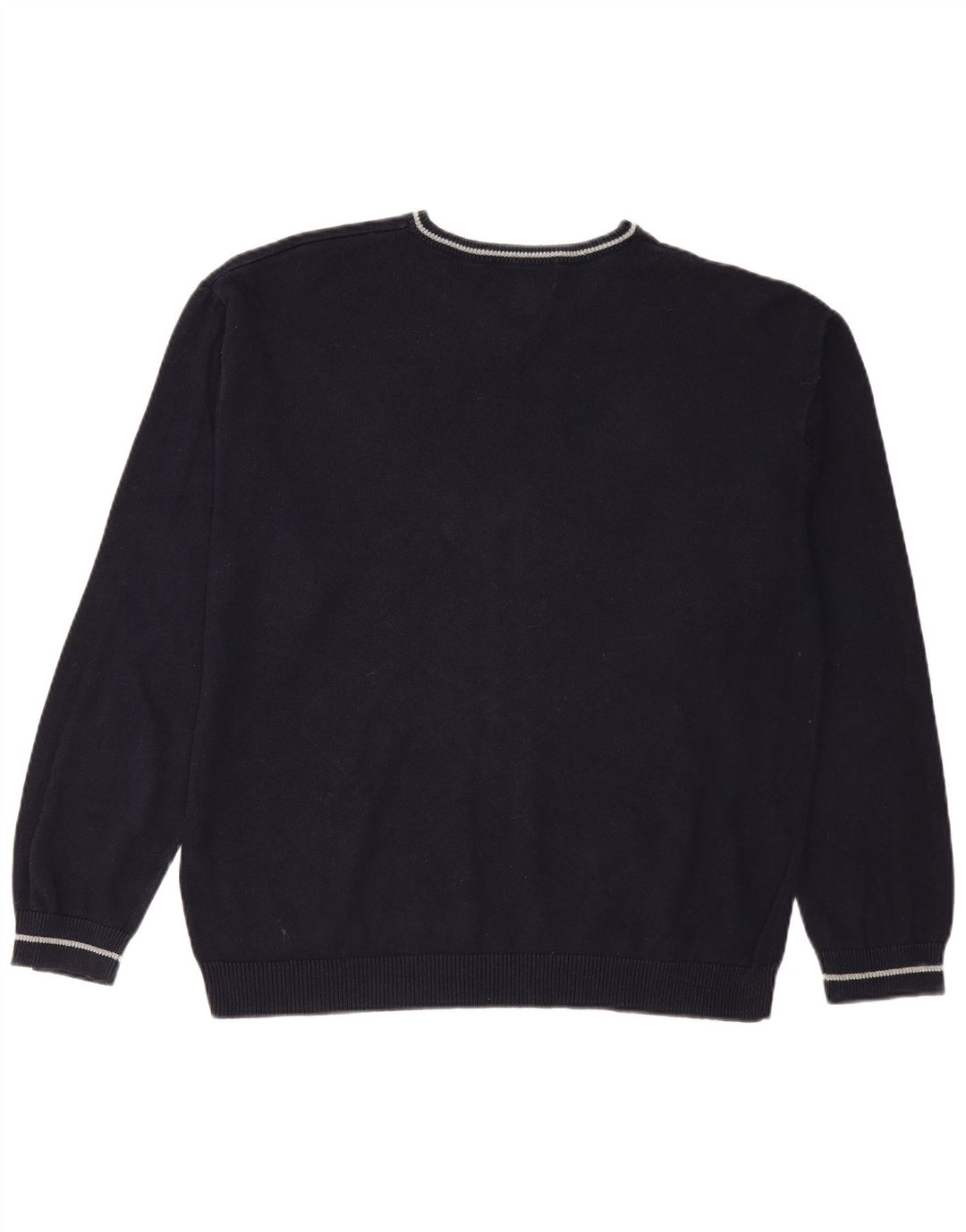 CHAPS Herre V-hals sweater XL Marineblå Bomuld