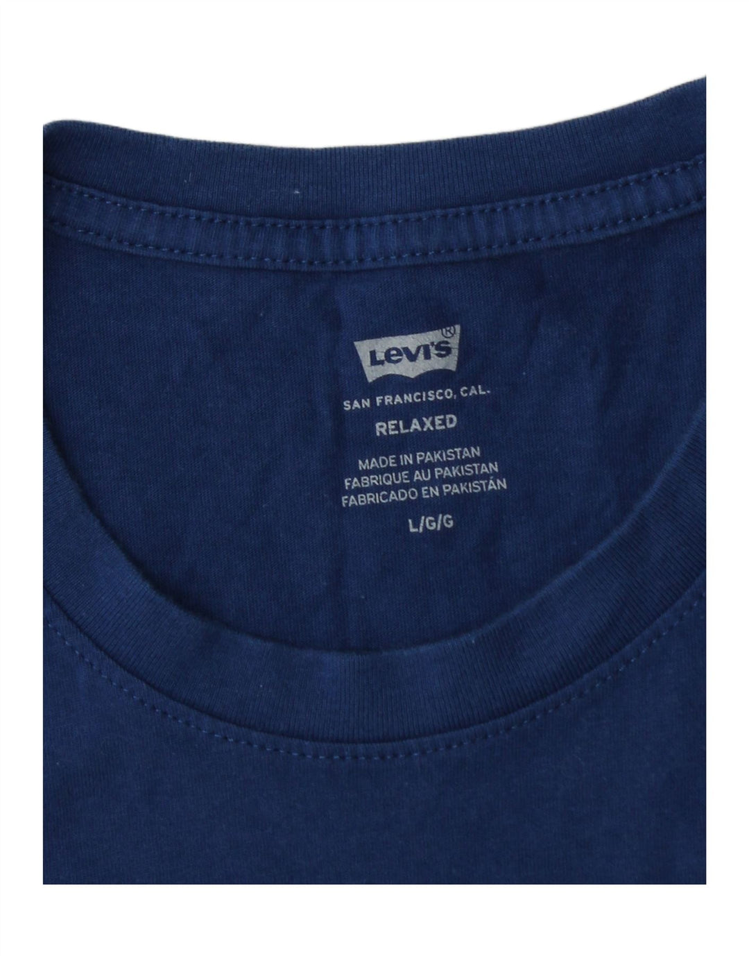 LEVI'S Herre afslappet grafisk T-shirt Top Stor marineblå