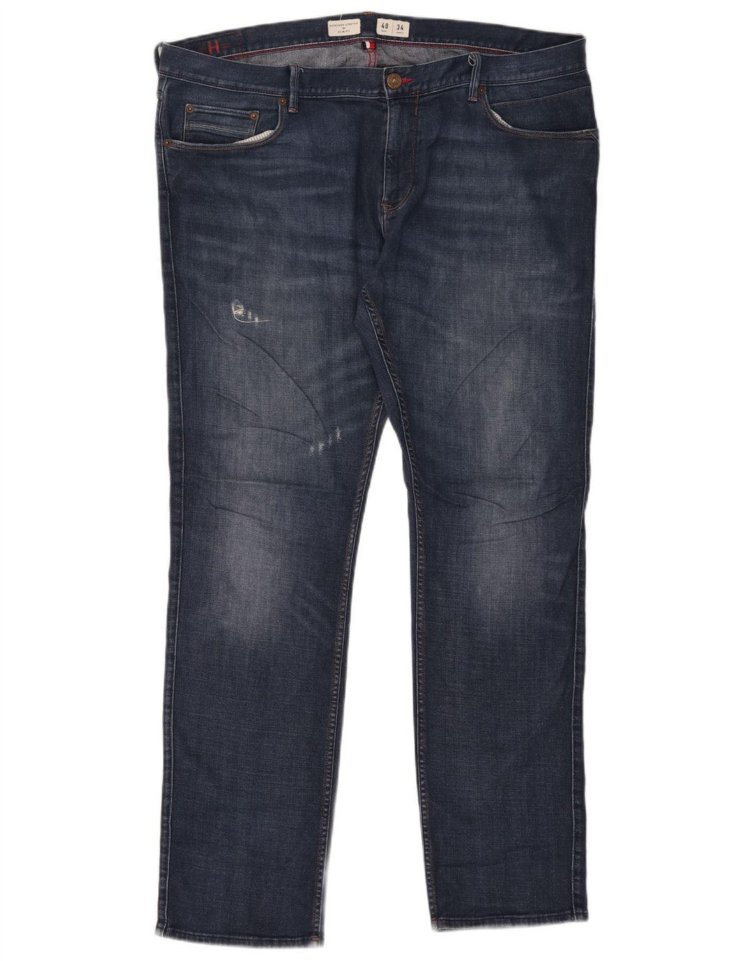 Tommy Hilfiger Herre Bleecker Slim Jeans W40 L34 Blå Bomuld