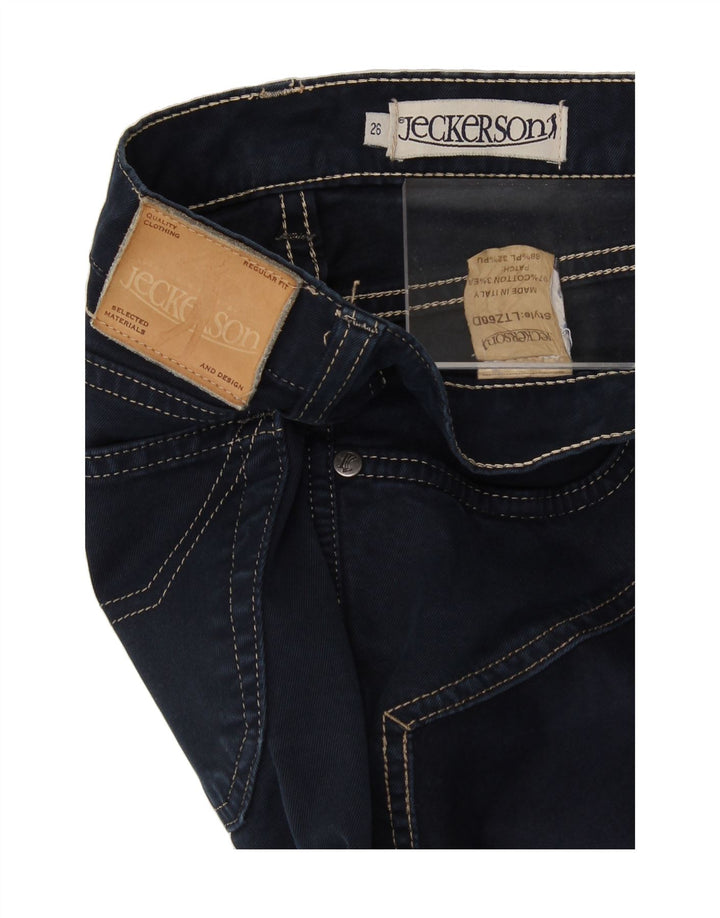 JECKERSON Womens Straight Jeans W26 L30 Navy Blue Cotton Vintage Jeckerson and Second-Hand Jeckerson from Messina Hembry 