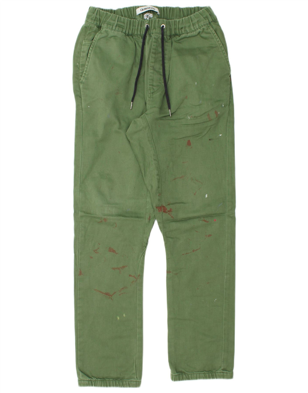 Quiksilver Lige Chinobukser til mænd Medium W30 L30 Grøn Polyester