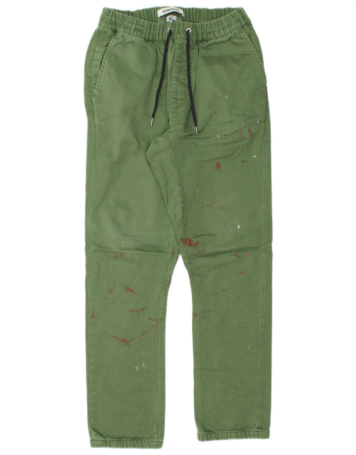 Quiksilver Lige Chinobukser til mænd Medium W30 L30 Grøn Polyester