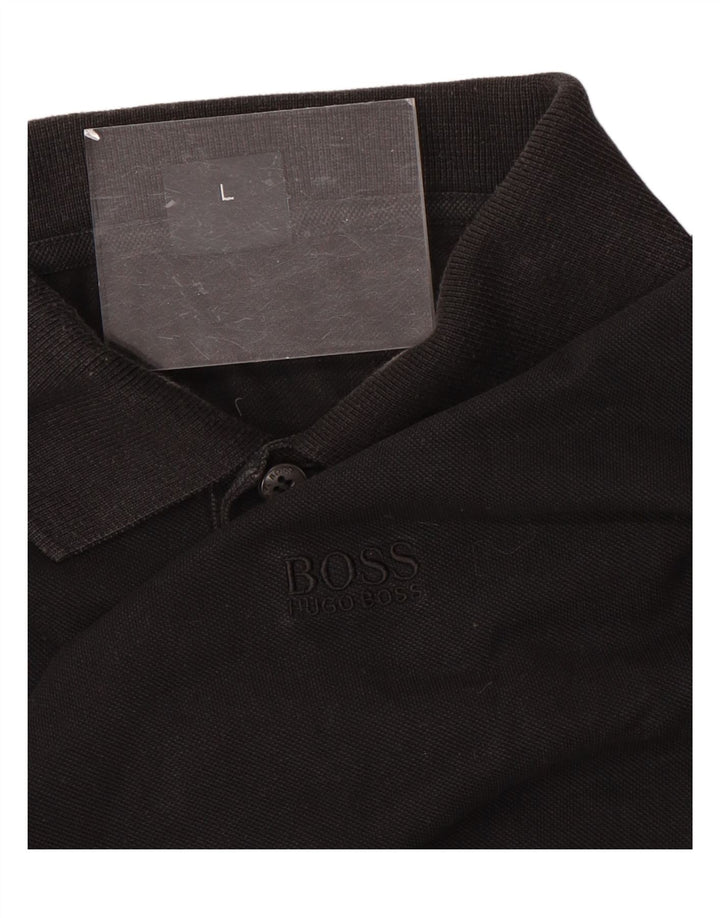 Hugo Boss Herre poloshirt Stor sort bomuld