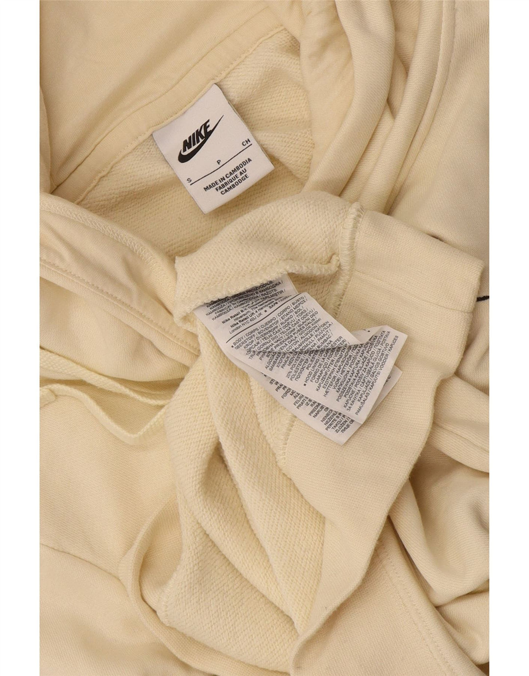 Nike hættetrøje til mænd, lille beige bomuld