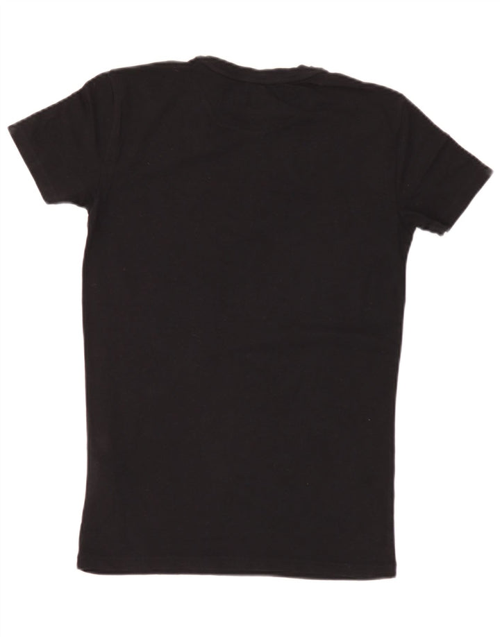Emporio Armani Herre grafisk T-shirt Top Medium Sort Bomuld