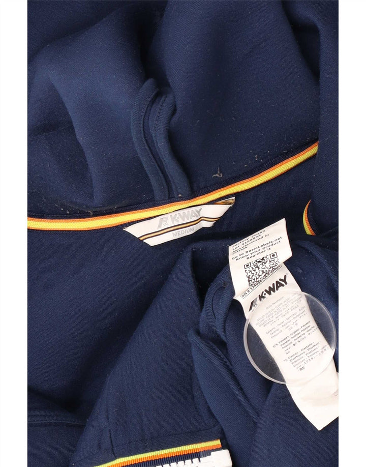 K-Way Herre hættetrøje med lynlås Mellem marineblå polyester