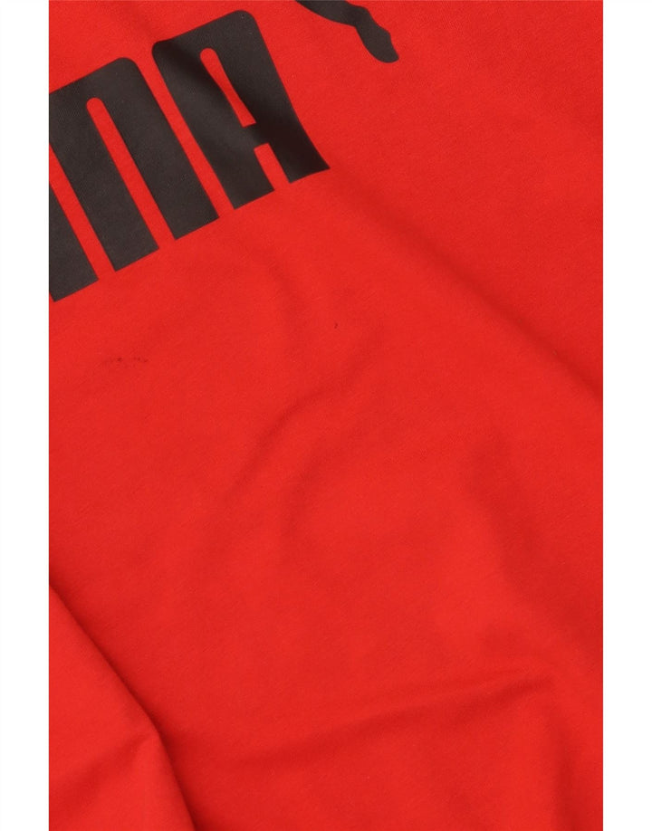 Puma Herre Grafisk T-Shirt Top Stor Rød