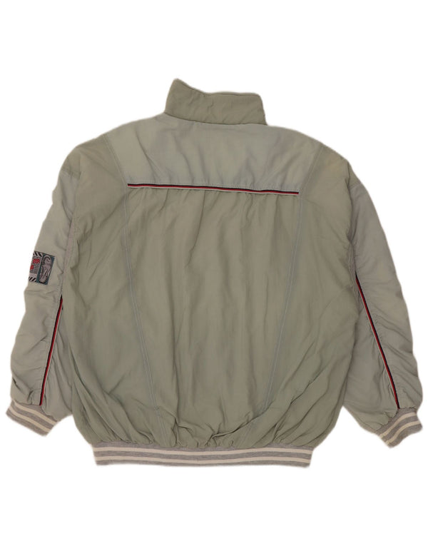 VINTAGE Træningsdragt til mænd Topjakke Stor Grøn Colourblock