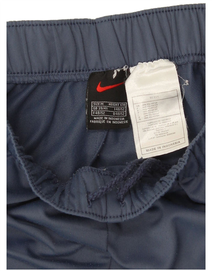 Nike Herre grafiske træningsdragt Bukser UK 39/41 Medium Blue Polyester