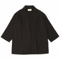 VINTAGE Womens Open Blazer Jacket UK 20 2XL Black