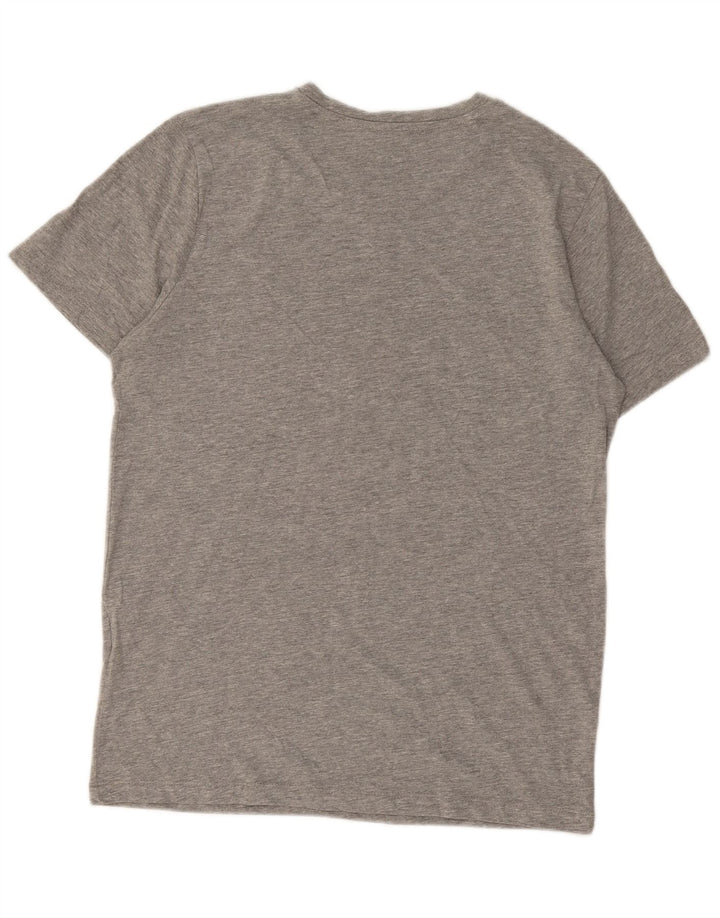 Jack & Jones Herre grafisk T-shirt Top Lille grå Flecked Bomuld