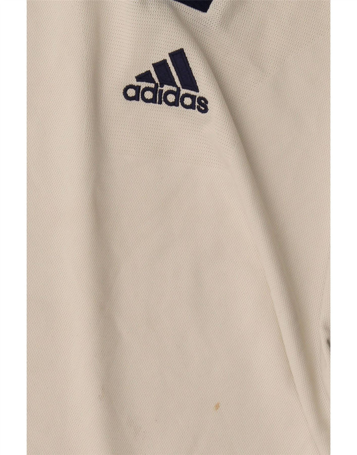 Adidas Polo Shirt til mænd Stor hvid Colourblock Polyester