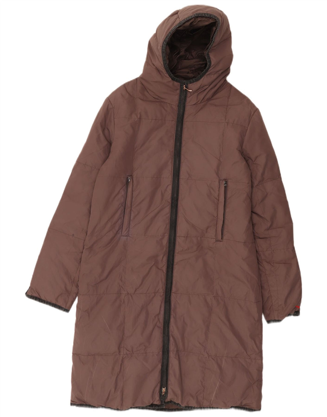 Miss Sixty Womens hættepolstret frakke UK 14 medium lilla