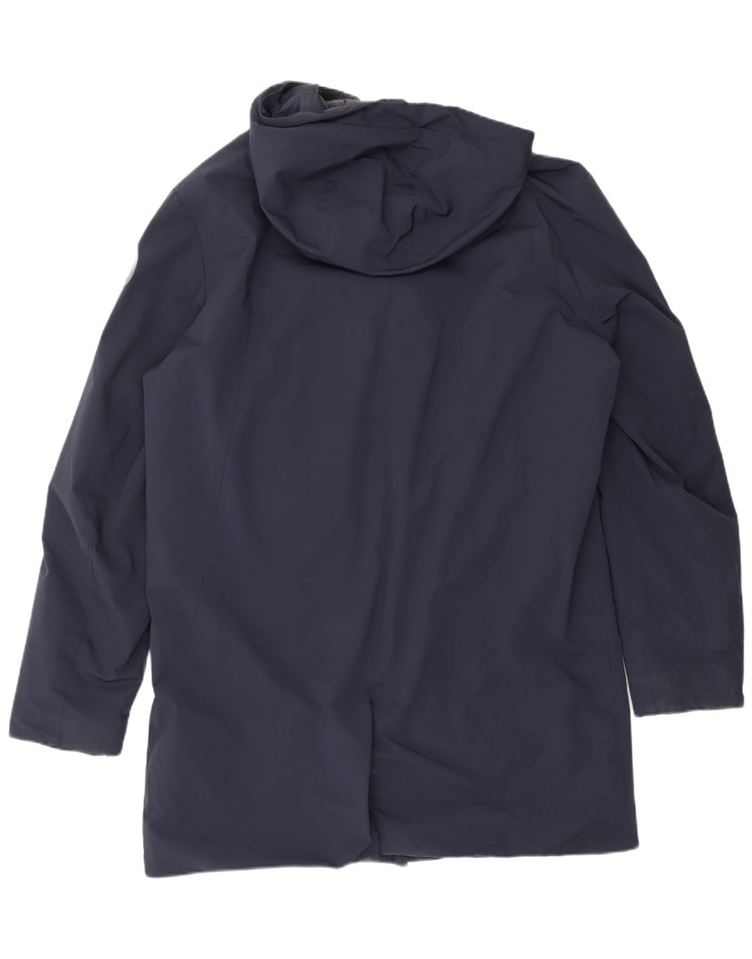 Museum Herre Hooded Parka Jacket IT 54 2XL Navy Blue Nylon
