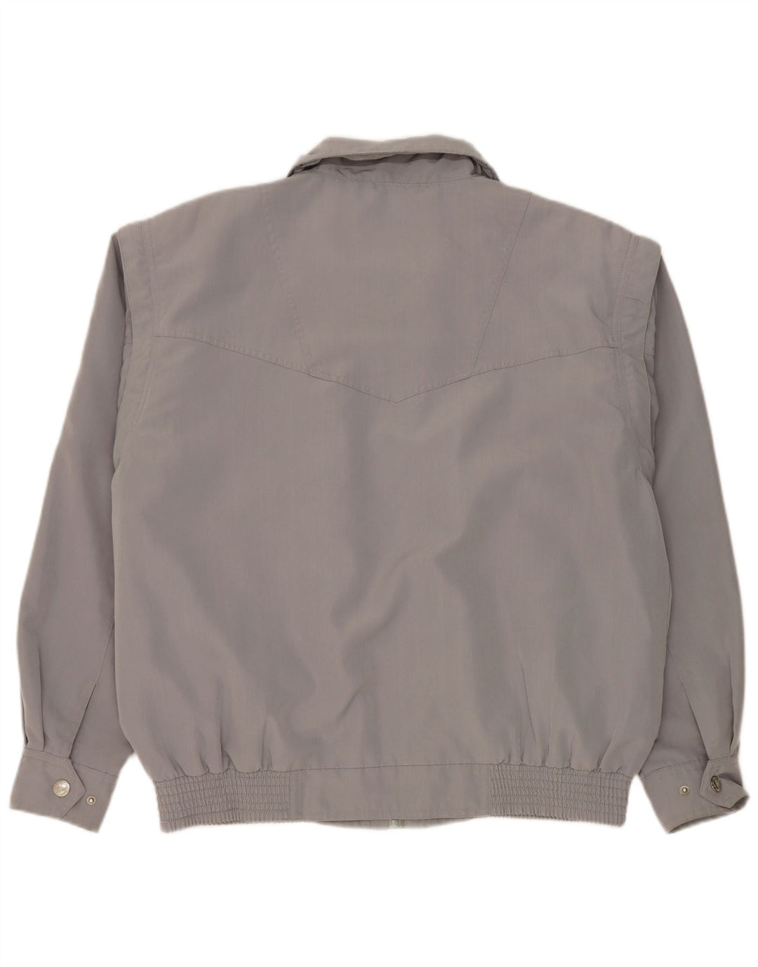 Vintage Herre Loose Fit Bomber Jacket UK 38 Medium Grey Polyester
