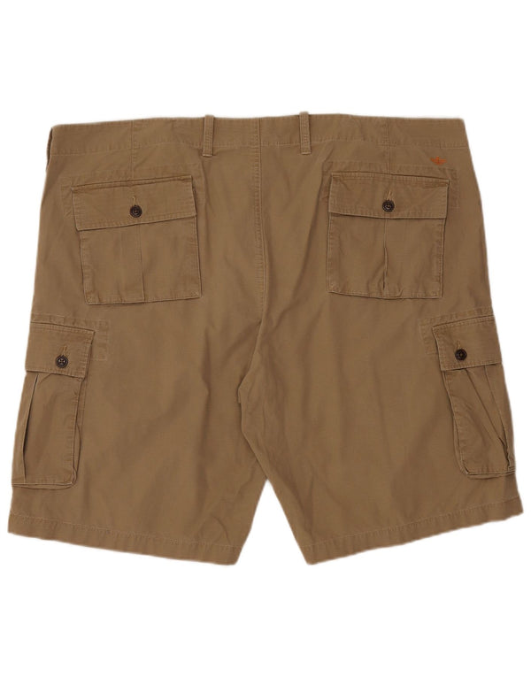 DOCKERS Herre Cargo Shorts W42 2XL Beige Bomuld