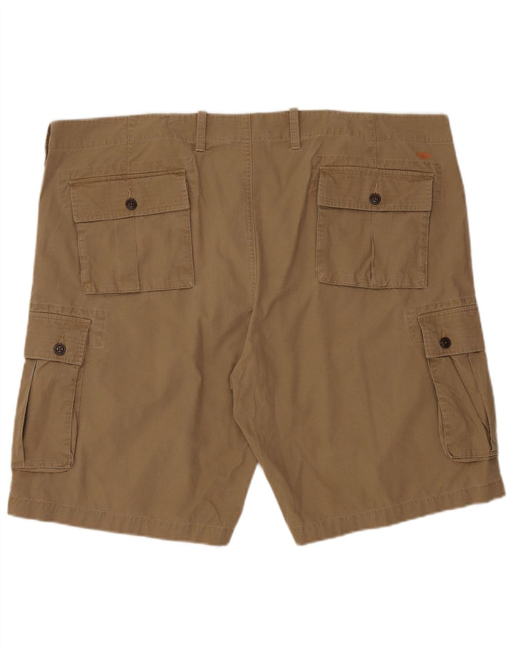 DOCKERS Herre Cargo Shorts W42 2XL Beige Bomuld