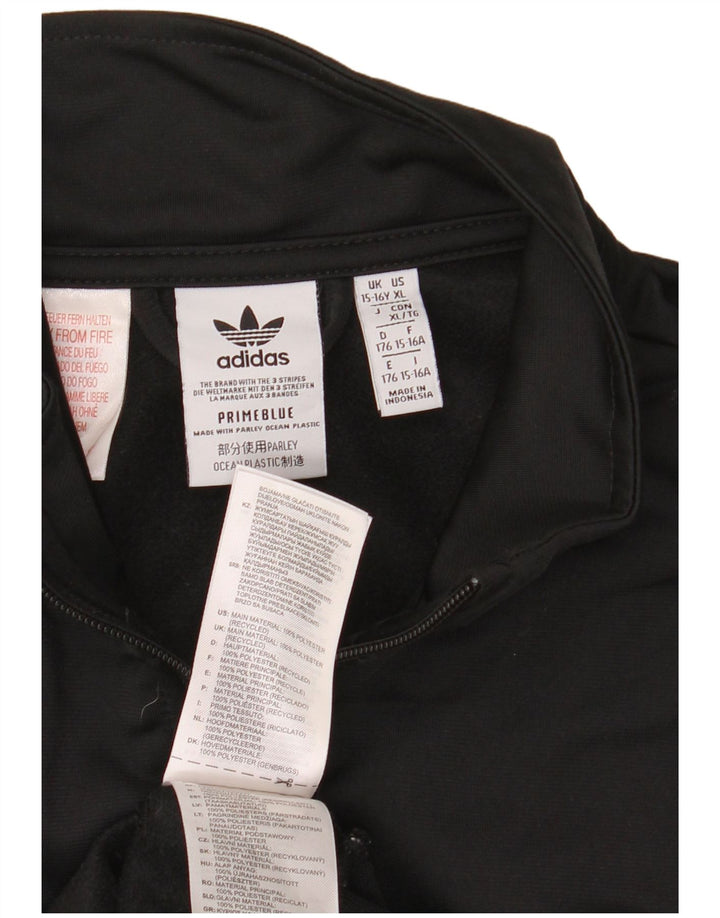 Adidas Drenge Træningsdragt Topjakke 15-16 År Sort Polyester
