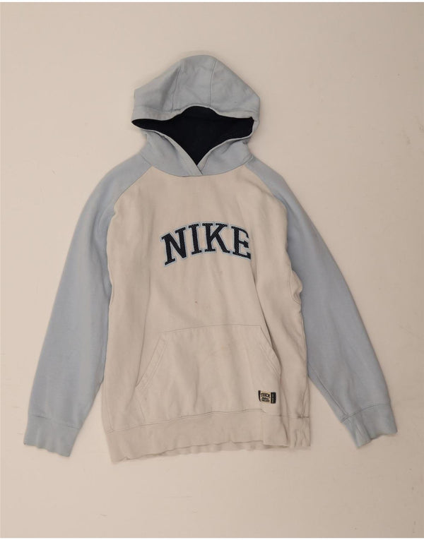 Nike piger grafisk hættetrøje 13-14 år XL Hvid Colourblock