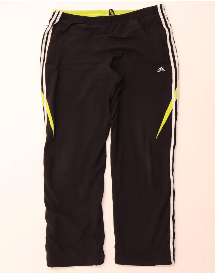 Adidas Herre Climalite træningsdragt Bukser UK 44/46 Large Black Polyester