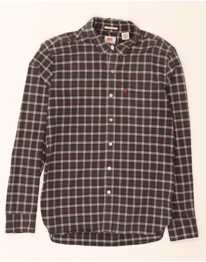 Levi's Herre Slim Fit skjorte Medium flerfarvet ternet bomuld
