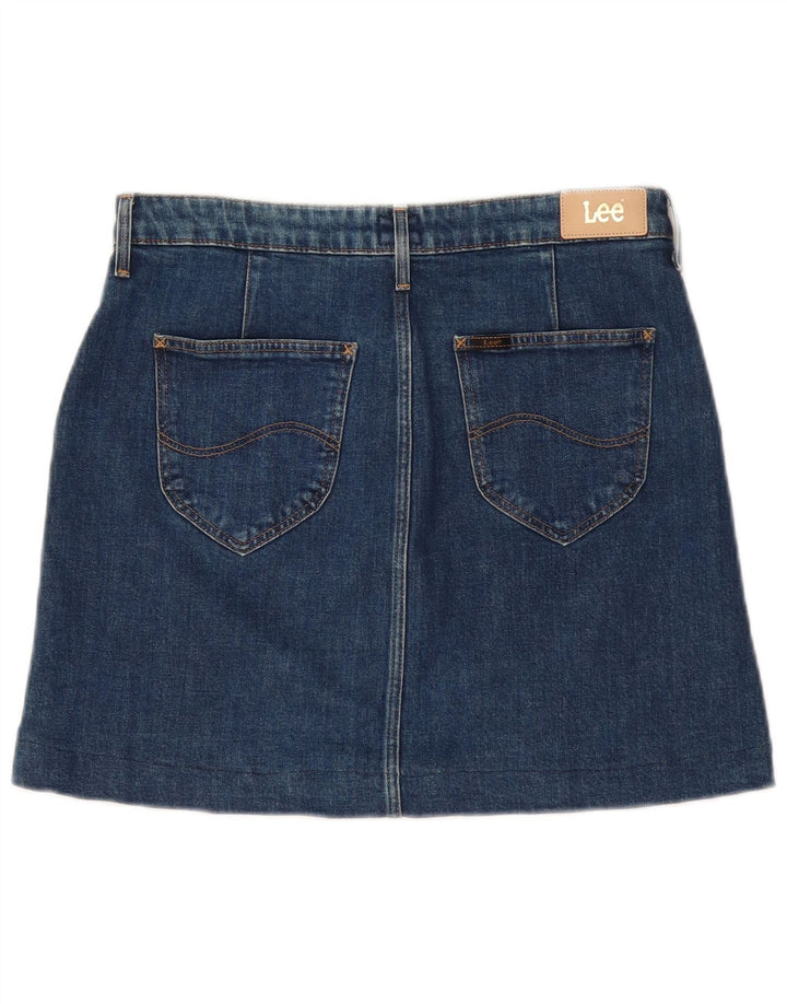 LEE Dame Mini Denim Nederdel W29 Medium Blue Bomuld