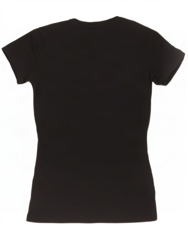 Guess Grafisk T-shirt top til kvinder UK 6 XS Sort