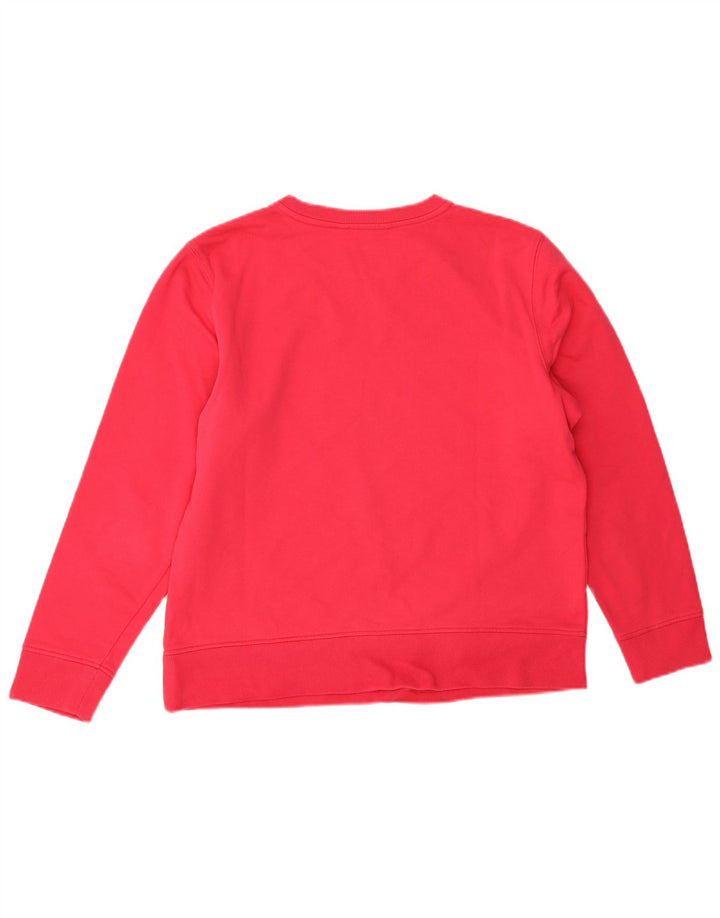 Tommy Hilfiger Dame Grafisk Oversized Sweatshirt Jumper UK 10 Small Pink
