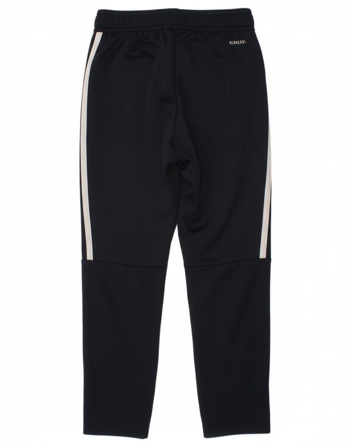 ADIDAS Boys Aeroready Tracksuit Trousers 7-8 Years  Navy Blue Polyester