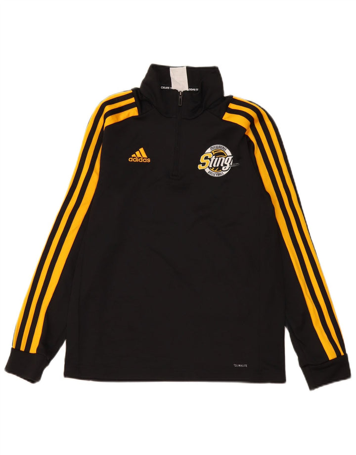 Adidas Boys Climalite Graphic Pullover træningsdragt Top 11-12 år Sort