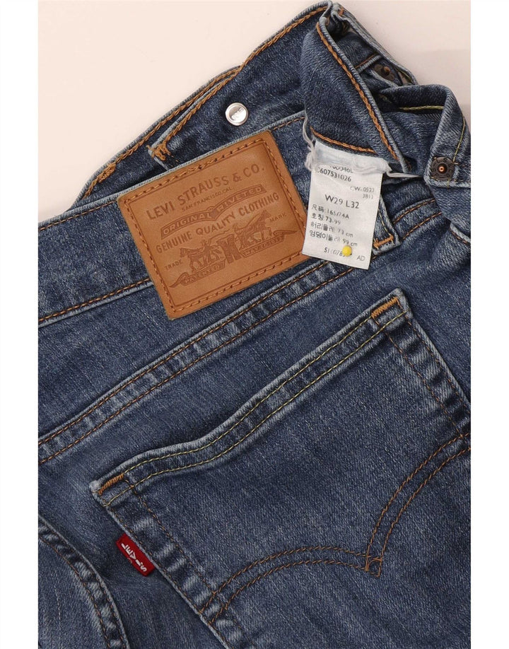 Levi's Womens 724 Højtaljede lige jeans W29 L28 Blå