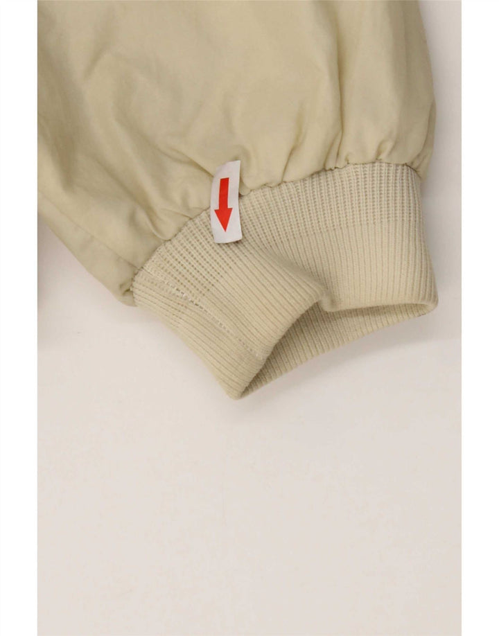 Slam Herre Hooded Bomber Jacket UK 44 2XL Off White Nylon