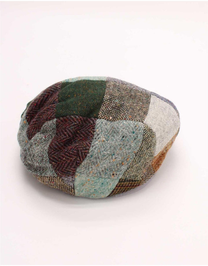 Jonathan Richard Dame Flad Kasket Stor Flerfarvet Patchwork Uld Klassisk