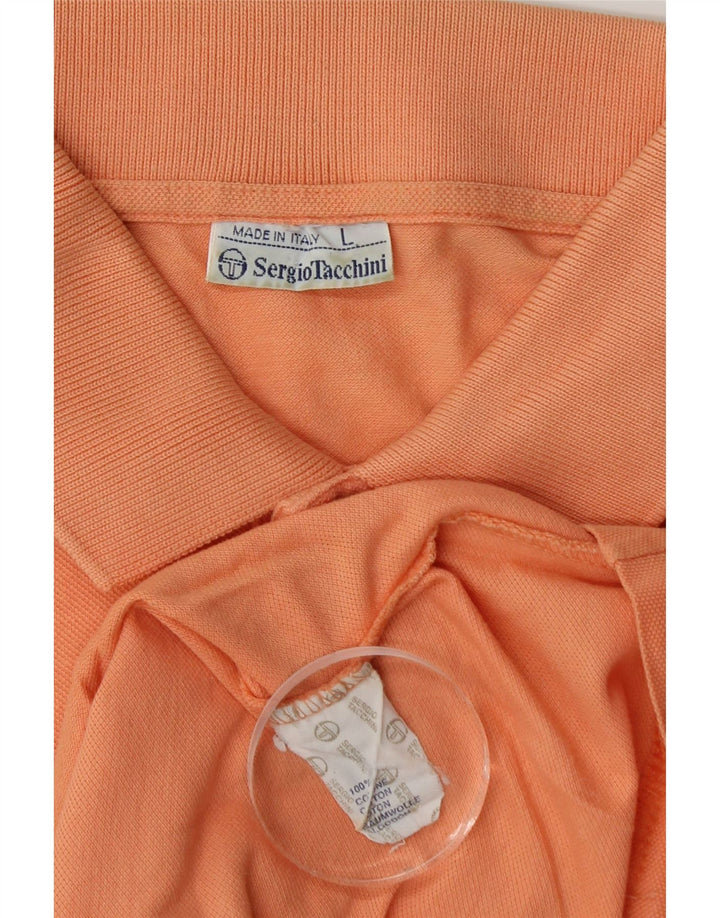 Sergio Tacchini Herre poloshirt Stor orange bomuld