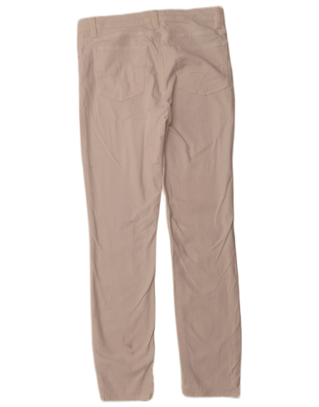 CREW TØJ Dame Slim Casual Bukser UK 12 Medium W30 L29 White