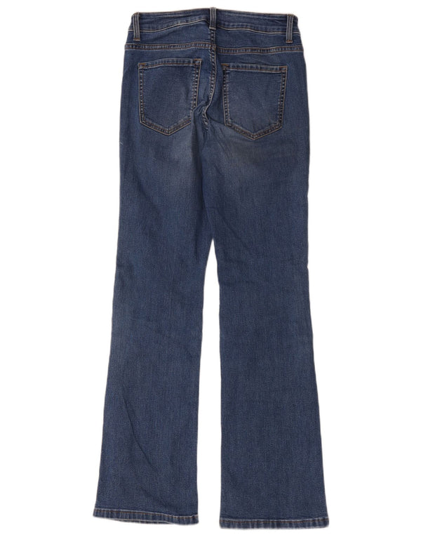 Marks & Spencer Dame Flared Jeans UK 8 Smal W28 L29 Blå Bomuld