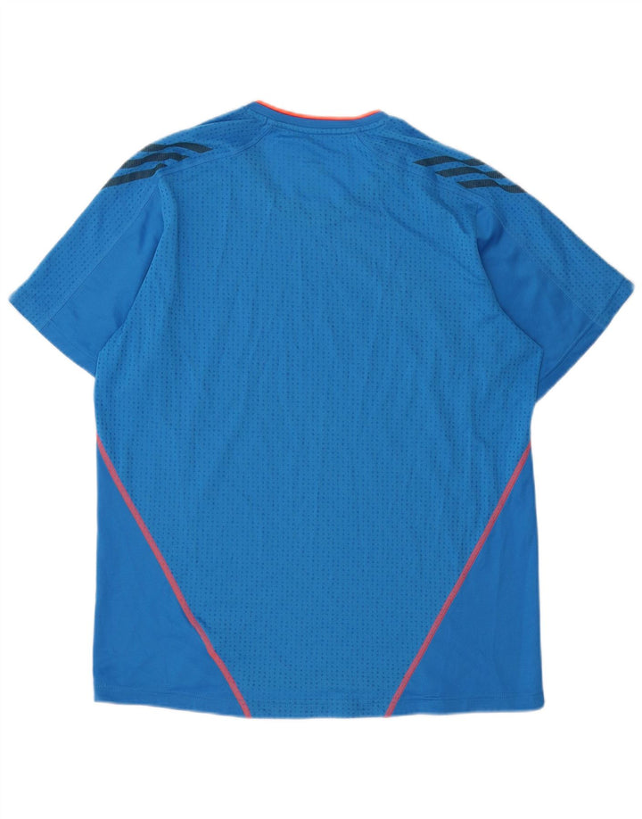 ADIDAS Herre Climalite T-Shirt Top Stor Blå Polyester