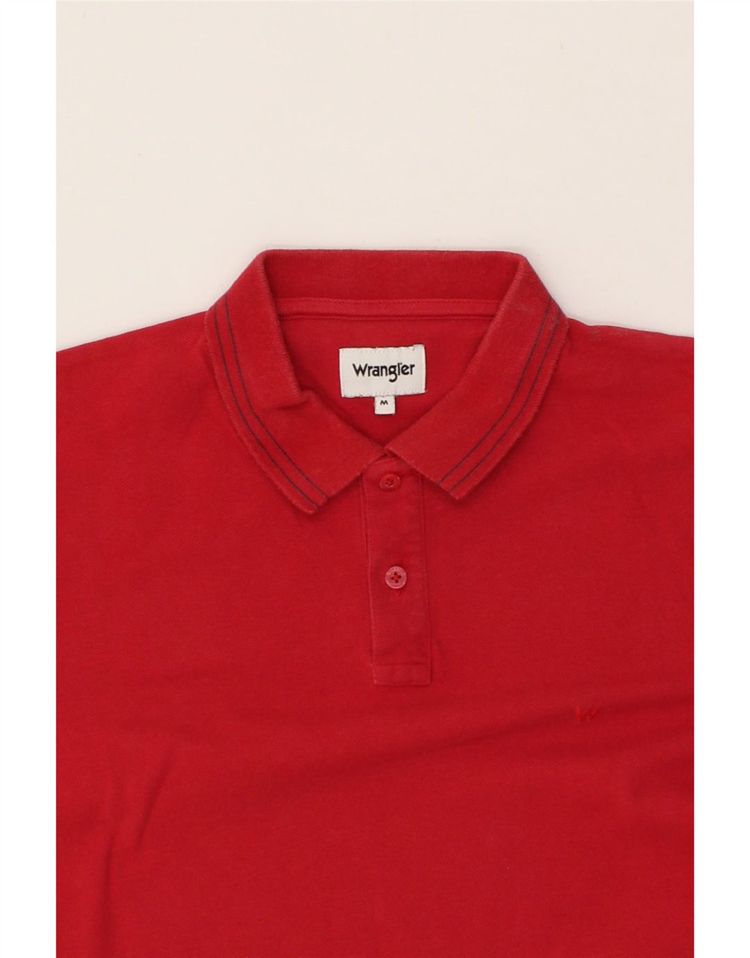 WRANGLER Mens Polo Shirt Medium Red Cotton Vintage Wrangler and Second-Hand Wrangler from Messina Hembry 