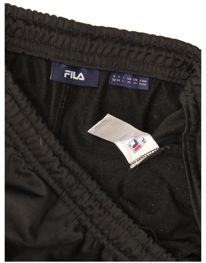 Fila Træningsdragtsbukser til kvinder UK 14 Medium Sort Colourblock Polyester