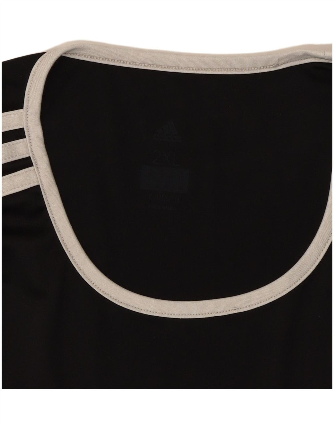 ADIDAS Herre Climalite T-Shirt Top 2XL Sort Colourblock