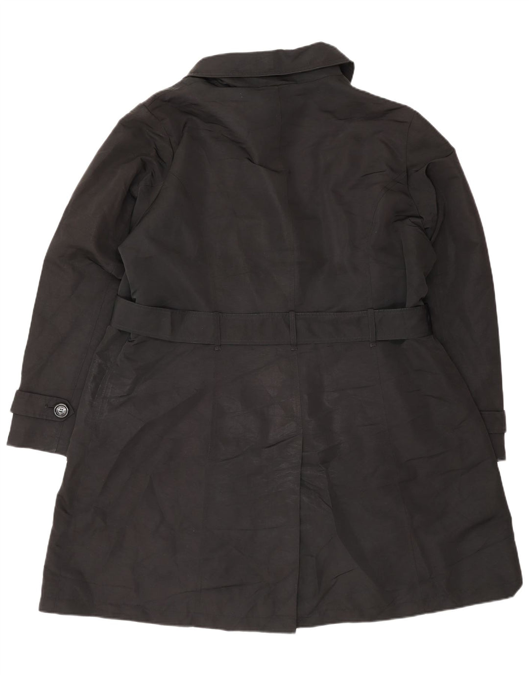 Marks & Spencer Trench Coat til kvinder UK 22 3XL Sort Polyester