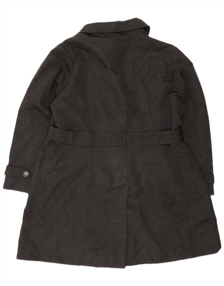 Marks & Spencer Trench Coat til kvinder UK 22 3XL Sort Polyester