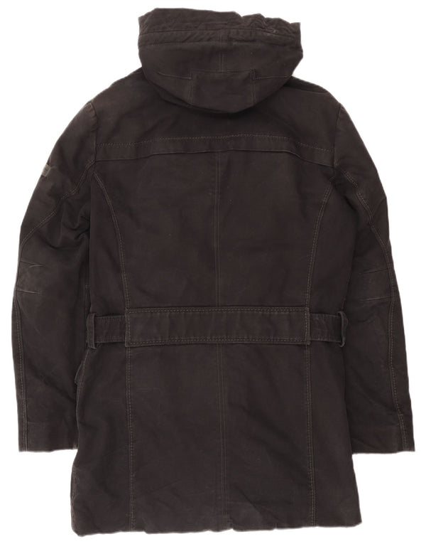 PEUTEREY Polstret frakke med hætte til mænd EU 52 Large Black