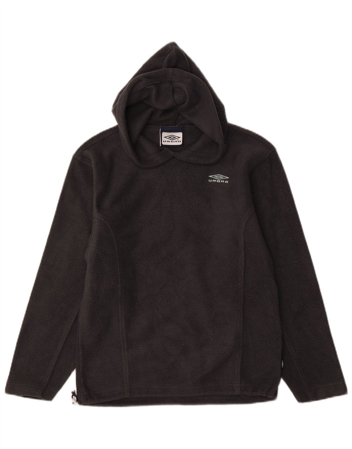 Umbro Boys Hætte Fleece Jumper 9-10 År Grå Polyester