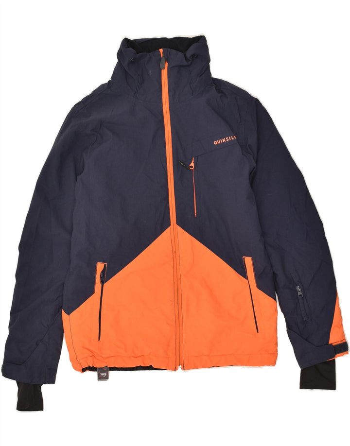 QUIKSILVER Boys Graphic Windbreaker Jacket 11-12 Years Large Navy Blue | Vintage Quiksilver | Thrift | Second-Hand Quiksilver | Used Clothing | Messina Hembry 