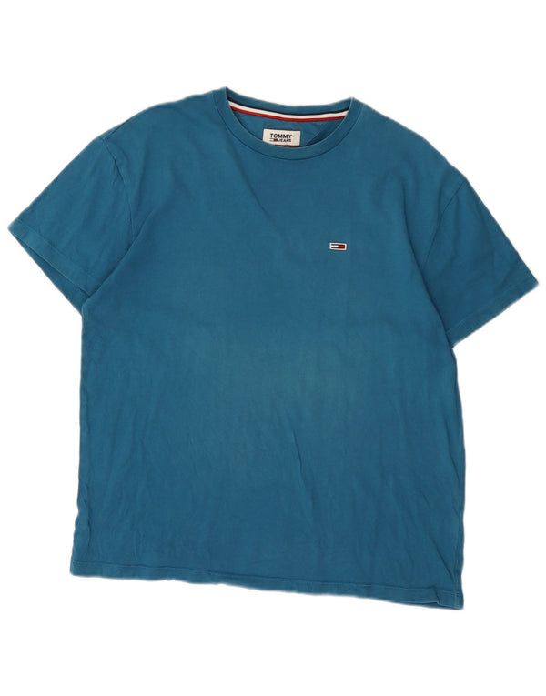 Tommy Hilfiger Herre T-Shirt Top Medium Blue