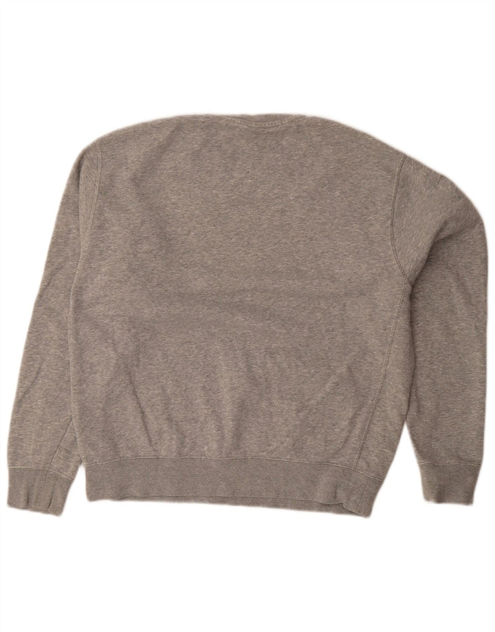Nike Oversized Sweatshirt Jumper UK 14 Medium Grey Flecked Bomuld