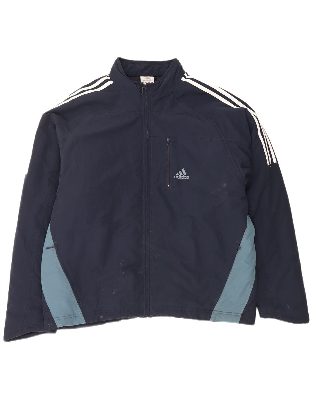 Adidas Grafisk træningsdragt jakke til mænd Stor marineblå polyester
