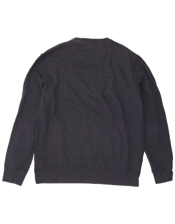 Barbour Herre grafisk sweatshirt jumper 2XL marineblå bomuld